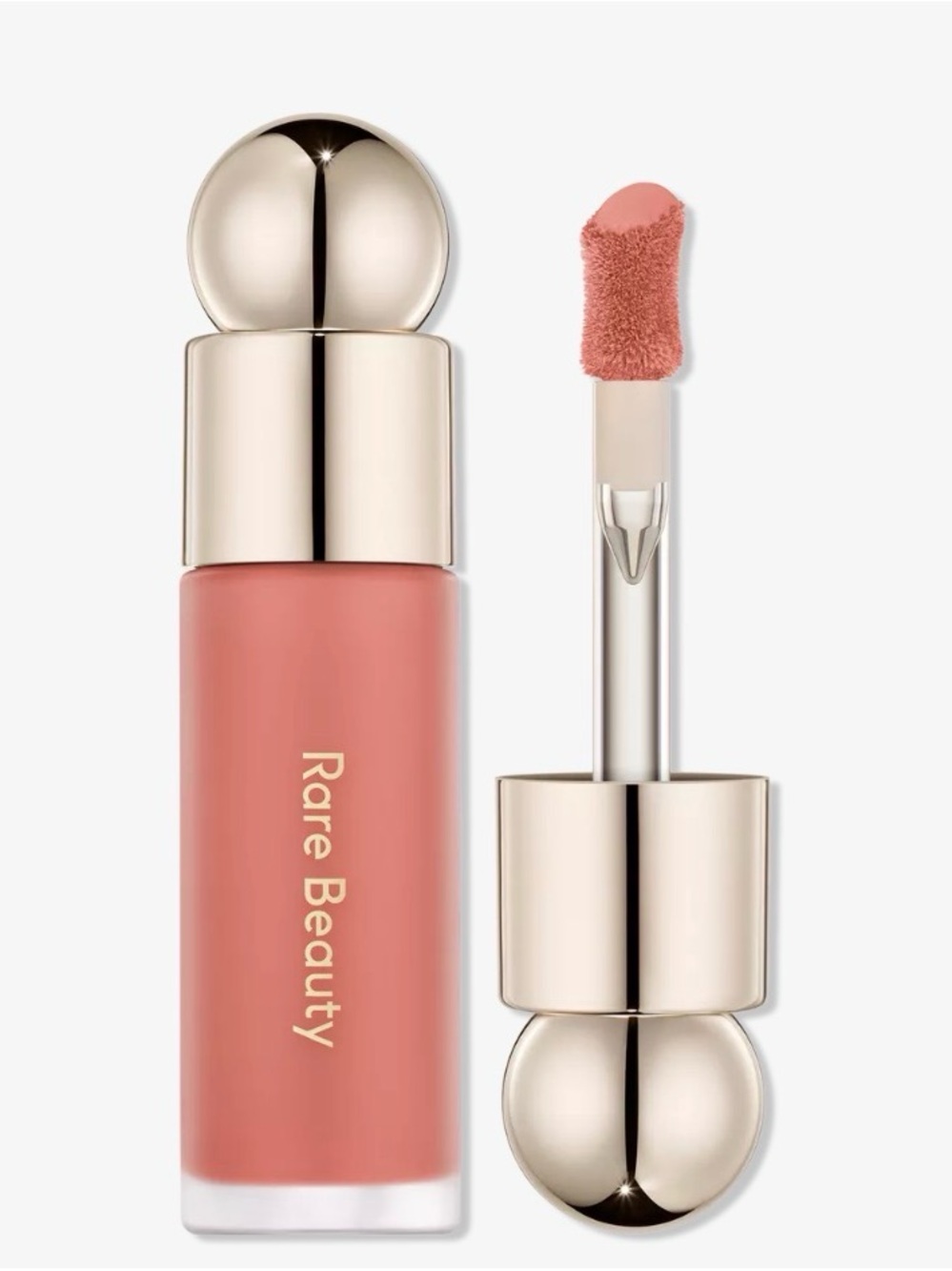 Rare Beauty Soft Pinch Liquid Blush in shade Worth Dewy Finish True Rose